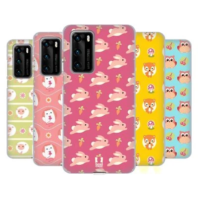 HEAD CASE DESIGNS CUTIE ANIMAL PATTERNS SOFT GEL CASE FOR HUAWEI PHONES 4 - Image 1 of 4