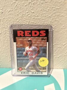 Topps 1986 Eric Davis Cincinnati Reds Baseball Card