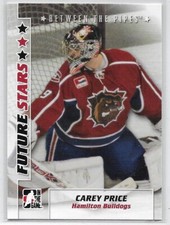 2007-08 Carey Price ITG In The Game Between The Pipes Future Stars #7