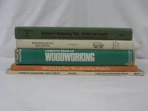 Woodworkng 5 book lot Factbook, Handbook, Plans, Projects, Coleman, Parker.. VG - Foto 1 di 7