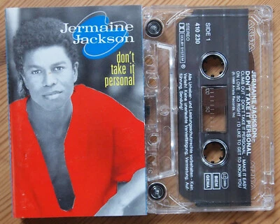 JERMAINE JACKSON - DON'T TAKE IT PERSONAL (ARISTA 410230) 1988 EUROPE CASSETTE - Image 1 of 3