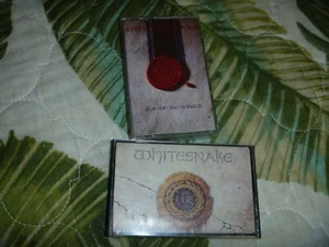LOT 2 CASSETTE TAPE WHITESNAKE 80s METAL LYRICS SLIP OF THE TONGUE SELF TITLED - Picture 1 of 4