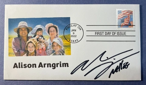 SIGNED ALISON ARNGRIM FDC AUTOGRAPH FIRST DAY COVER - LITTLE HOUSE ON THE PRAIRI Cover