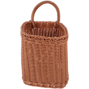 Storage Basket Woven Wall Hanging Office Fruit Baskets for Kitchen - Picture 1 of 12
