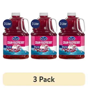 (3 pack) Ocean Spray® Cran-Raspberry® Cranberry Raspberry Juice Drink, 101.4 fl - Picture 1 of 4