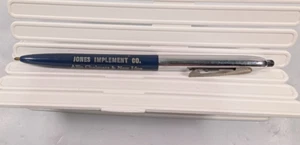 Vtg Ink Pen for Parts Jones Implement Co. ALLIS-CHALMERS & NEW IDEA Hoopston IL - Picture 1 of 6