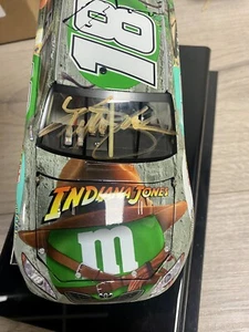 RARE 2008 Kyle Busch M&M's Indiana Jones 1:24 Diecast Dual Signed Joe Gibbs - Picture 1 of 4