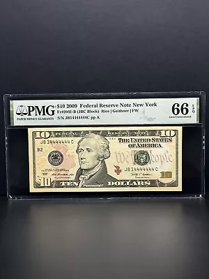 2009-$10 DOLLARS BILLS NEAR SOLID Very Nice Piece For Your Collection  - Image 1 of 2