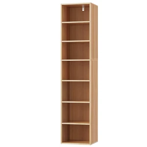 Artiss Bookshelf 7 Tiers Display Book Cube Shelves CD DVD Storage MILO Pine New - Picture 1 of 8