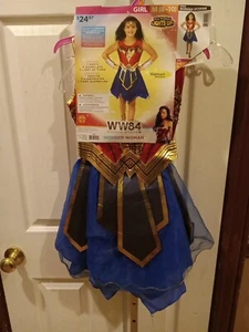 DC WW84 Wonder Woman Halloween Costume Sequin Red/Blue/Gold M 8-10 Light Up NEW - Picture 1 of 9