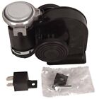 New Electric Air Horn Kit For Motorcycle Or Atv - Black 12V