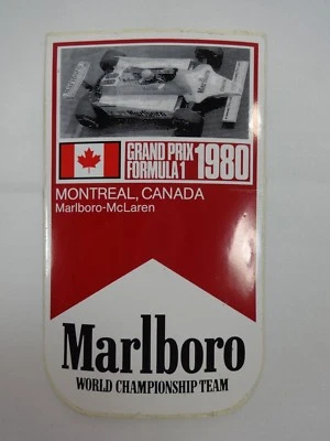 1980 Formula-1 Grand Prix Montreal, Canada Marlboro McLaren Collector Decal - Image 1 of 4
