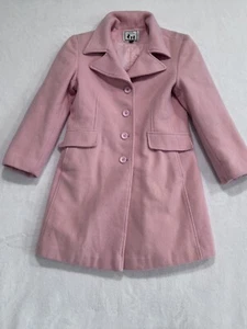 VTG Trilogi Collection Wool Blend Coat Fully Lined Girls 12, Orange 12GW1C723 - Picture 1 of 11