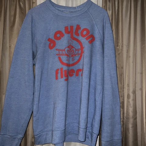 DAYTON FLYERS Sweatshirt XL NCAA HOMAGE Baby blue RETRO College gear Cover