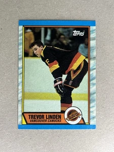 1989-90 Topps Trevor Linden Rookies #89 Vancouver Canucks - Picture 1 of 2