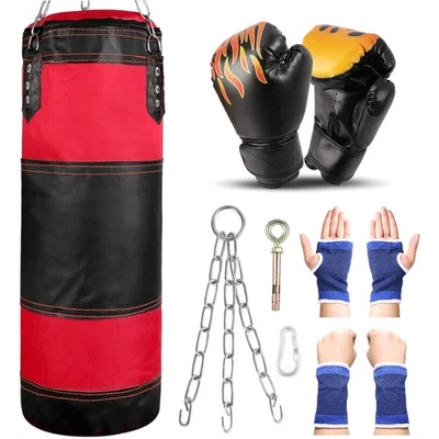 Kinder Jugend Boxsack Set 7in1 Boxing MMA Kick MMA Muay Thai Zubehör - Bild 1 von 2