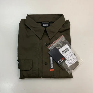 72175 5.11 Tactical Mens Fast-Tac Long Sleeve Shirt US XL Regular - Tundra - Picture 1 of 4