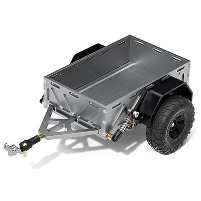 Aluminum 1/18 1/24 RC Trailer RC Crawler Trailer for 1/18 TRX4M 1/24 Titanium - Image 1 of 4
