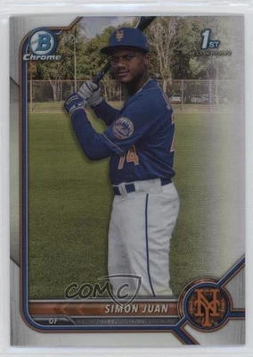 2022 Bowman Chrome Prospects Refractor /499 Simon Juan #BCP-170 - Image 1 of 2