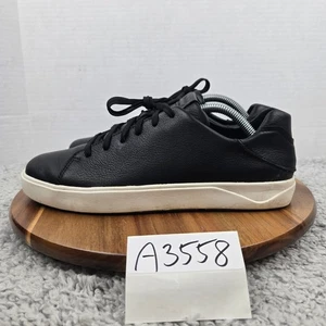 Olukai Herren 9 Lae'Ahi Li 'Ili schwarz Leder Freizeit Lifestyle Täglich Sneaker - Bild 1 von 12