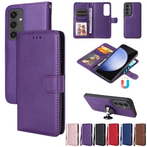 Funda tipo billetera de cuero PU magnética desmontable para Samsung Galaxy S25/S24/S23/S22 - Imagen 1 de 69