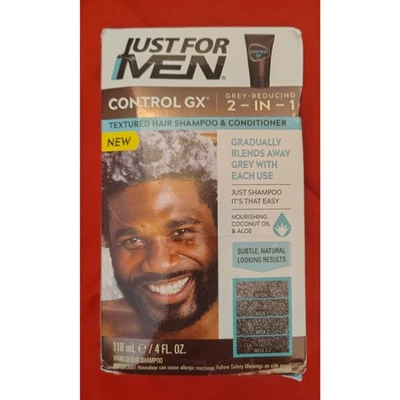 NIB Just For Men Control GX 2-in-1 Textured Hair Shampoo & Conditioner Grooming - Image 1 of 4