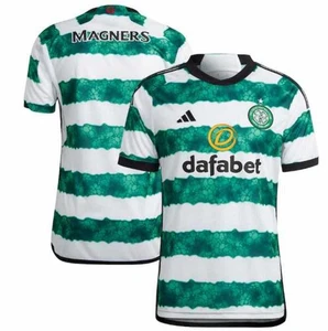 adidas Celtic 2023 - 24 Home Jersey - White/Team Green - Picture 1 of 9