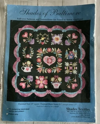 Apliques de verano Shades of Baltimore patrón de edredón instrucciones Stacy Michell nuevo Foto 1 de 2