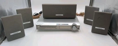 Vintage Samsung HT-DM150 DVD Home Theatre System (6) Speakers READ BELOW - Image 1 of 4