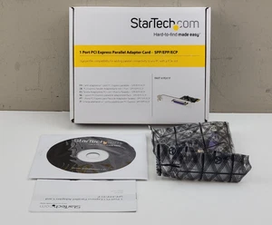 StarTech PCI Express Parallel Adapter Card PCIe PEX1P - Picture 1 of 3