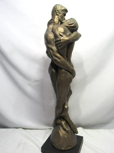 Vintage Original Austin Body and Soul Nude Lovers Statue Sculpture J. Cox 1970 - Picture 1 of 13