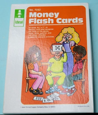Tarjetas flash de dinero de colección Ideal School Supply Company 1985 completas Foto 1 de 2