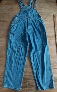 Gap Unisex Adjustable Solid Straight Leg Pocket Overalls Blue Youth Sz XL - Picture 1 of 8