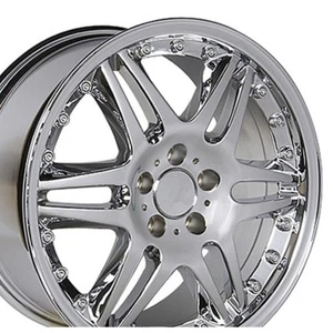 18" Replica MB09 adatta a Mercedes Benz Classe C 18x8,5 Cromata - Foto 1 di 1