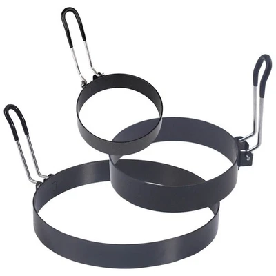 Griddle Pancake Shapers Fried Egg Ring Perfect Fried Eggs Round Set S Use - Image 1 of 4