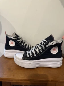 Converse Chuck Taylor All Star High Move Platform Womens Black Sneakers Sz 7 - Picture 1 of 7