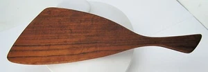 Ake Wijkstrom Konsthantverk Asymmetric Danish Modern Style Teak Hand Mirror - Picture 1 of 5