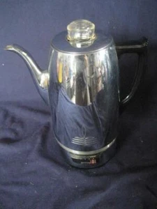 VINTAGE UNIVERSAL COFFEEMATIC GLASS TOP 8-CUP PERCOLATOR COFFEE POT RARE USA - Picture 1 of 1