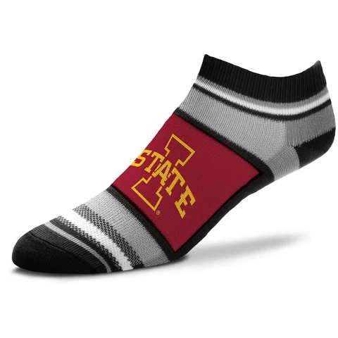 Women's For Bare Feet Iowa State Cyclones Marquis Addition No Show Ankle Socks Cover