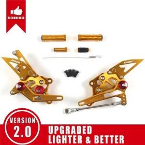 per Yamaha YZF R3 R25 2024 2025 YZF-R3 YZF-R25 Poggiapiedi regolabile Pedale - Foto 1 di 6
