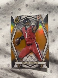 2022 Bowman University Invicta Orange #BI-14 Malik Willis /25 Titans