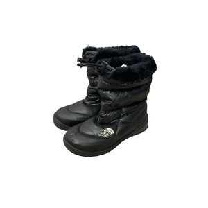 The North Face Nuptse Apres Boots Black Womens Size 5 - Picture 1 of 6