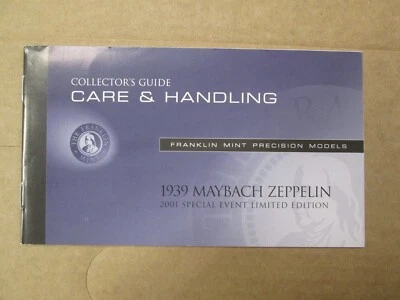 Franklin Mint Paperwork 1939 Maybach Zeppelin LE - Image 1 of 4