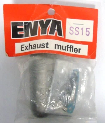 Enya SS15 Exhaust Muffler Assembly with Nipple Vintage Rare RC Parts New M154 - Image 1 of 3