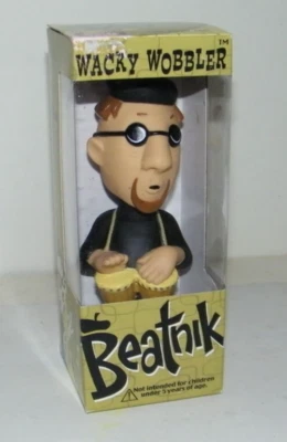 Funko Wacky Wobbler Bobblehead - Beatnik en Bongos, Brother Shamus, Nuevo en Caja Foto 1 de 3