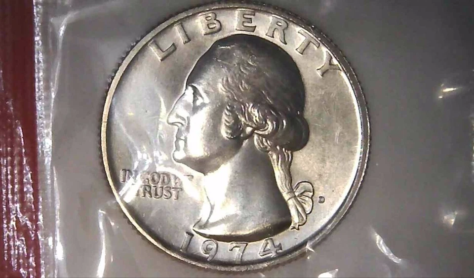 1974-D 25C Washington Quarter BU-CLAD M/S 24us0319-1 - Image 1 of 4