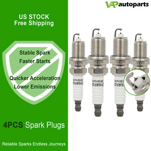 4x Iridium & Platinum Spark Plugs For 2015-2017 Jeep Patriot 2.0L L4 - Picture 1 of 8