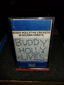 BUDDY HOLLY & THE CRICKETS 20 GOLDEN GREATS, VINTAGE CASSETTE TAPE 1980 MCA ROCK - Picture 1 of 7
