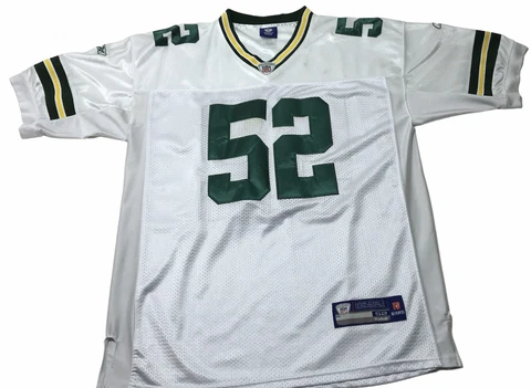 Green Bay Packers #52 MATTHEWS White RBK Jersey NFL Onfield Equip Size 52 Cover