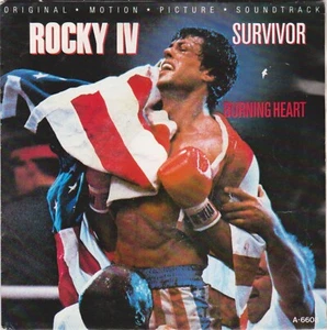 BOF ROCKY IV SURVIVOR BURNING HEART DUTCH 45 SINGLE OST - Picture 1 of 1